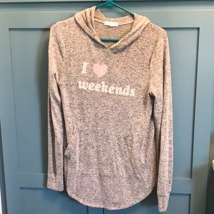 Gray lightweight hoodie